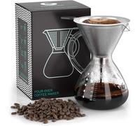Coffee Gator Pour Over Coffee Maker 800ml Borosilicate Glass Carafe with Stainle