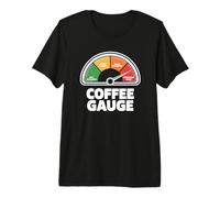 Coffee Gauge Approaching Zombie Sarcastic Caffeine Meter Premium T-Shirt