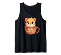 Coffee Gets Me Started My Munchkin Keeps Going Coffee Cat Tank Top