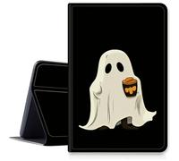 Coffee Ghosts Case for Samsung Galaxy Tab A7 10.4-Inch 2020 (SM-T500/T505/T507), PU Leather Cover with Multi- Viewing Angles Folding Stand for Galaxy Tab A7 2020