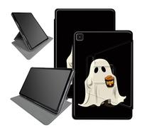 Coffee Ghosts Case for Samsung Galaxy Tab A7 Lite 8.7 inch 2021 Release (Model: SM-T220/T225/T227), 360 Degree Rotating Folding Stand Multiple Viewing Angles Case with Auto Sleep/Wake