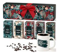 Coffee Gifts Set For Women & Men - Coffee Gift Basket For Coffee Lovers - 5 Gourmet Coffee Flavors & Mug - Coffee Sampler Gift Sets Perfect Holiday Gifts For All - Coffee Lovers Gifts For Her & Him