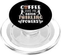 Coffee Gives Me Baton Twirling Powers PopSockets PopGrip for MagSafe