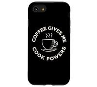 Coffee Gives Me Cook Powers Funny Coffee Lover cooking chef Case for iPhone SE (2020) / 7/8