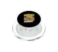 Coffee Gives Me My Assistant Principal Power PopSockets PopGrip for MagSafe