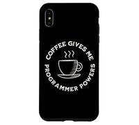 Coffee Gives Me Programmer Powers funny computer programmer Case for iPhone XS Max