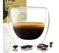 Coffee Glass Double Walled Insulated Drinking Cup Tea Mug Hot Chocolate 100 ml