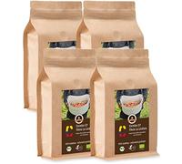 Coffee Globetrotter - Colombia Excelso EP Finca la Lindura - Organic - 4 x 1000 g Coarsely Ground - for Bean- to- Cup Machines, Coffee Grinder - Roasted Coffee from Organic Farming