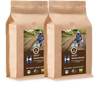 Coffee Globetrotter - Honduras Genuine Marcala - Organic - 2 x 1000 g Fine Ground - for Bean- to- Cup Machines, Coffee Grinder - Roasted Coffee from Organic Farming| Gastronomy Pack Economy Pack