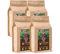 Coffee Globetrotter - Mexico Finca El Flamingo - Organic - 4 x 1000 g Very Fine Ground - for Bean- to- Cup Machines, Coffee Grinder - Roasted Coffee from Organic Farming | Gastronomy Pack Economy Pack