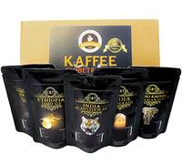 Coffee Globetrotter "True Rarities" - Box (Whole Beans) - 5x100g Rare High Quality Coffee - Become an Explorer - Gift Set - Coffee from Around The World