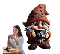 Coffee Gnome Coffee Bar Decor, Gnom Coffee, Handmade Kitchen Countertop Figures - Spring Resin -GNOM -GNOM -HAND-HANDE Figures for Kitchen Countertop Handmade Figures for Kitchen Counter