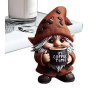 Coffee Gnomes - Dwarf Figurines | Spring Summer Gnome Decorations | Handcrafted Kitchen Counter Figurine for Dining Room, Coffee-Themed Dwarf Decorations, and Kitchen Decor