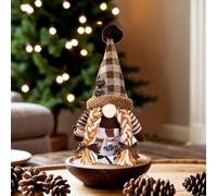 Coffee Gnomes Figurines -Swedish Tomte Elf Dwarf Decor, Coffee Bar Station Decor Collectible Figurines,Unique Themed Gnomes Gifts Decorative Trays Decoration for Home Office (Women)