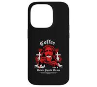 Coffee: God's Liquid Grace Beloved Cafe Church Saying Case for iPhone 14 Pro