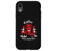 Coffee: God's Liquid Grace Beloved Cafe Church Saying Case for iPhone XR