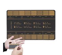 Coffee Grind Measure Tool, Grind Size Reference Card, Portable Precision Size Guide, Professional Ruler, Measuring Tool for Brew Preparation Brewing Cafe Kitchen