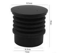 Coffee Grinder Blowing Bin Cleaning Tool Silicone Single Dose Hopper with Alloy Lid for Mazzer RF64 900N HC600 600AE Kitchen Cafe Home Use Black