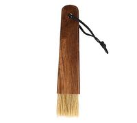 Coffee Grinder Brush Soft Fibers | Long Handle Removes Deep Marks | Multipurpose Coffee Machine Care Tool for Cups/Mugs/Grinders | Walnut Wood Design, 7.5in (Walnut Wood Bristles)