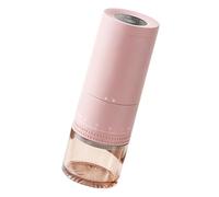 Coffee Grinder Portable Rechargeable, Transparent Grounds Cup, Adjustable Control for Dorm Counter Daily Use Bean Prep Cordless Grinder Travel Setup