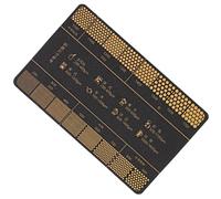 Coffee Grinder Ruler - PP 8.4 x 5.4 cm Portable Ruler | Precision Size Guide Reference Card for Grinding Coffee Powder for Brewing, Brewing, Roasting, Home, Cafe