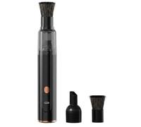 Coffee Grinder Vacuum Cleaner, Handheld Coffee Vacuum 25W Strong Suction | Rechargeable, with 2 Replacement Brush Heads & Filter, for Espresso Grinder, Portafilter, Keyboard, Car(Black)