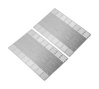 Coffee Grinding Card - Coffee Grinding Grade Table 2 Pieces Stainless Steel Grinding Sizes Reference Ruler Kitchen Accessories for Brewing Beginners On the Go Home