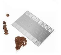 Coffee Grinding Reference Card for Coffee Enthusiasts Stainless Steel Grind Size Guide for Coffee Grinders