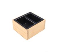 Coffee Ground Knock Box, 17 * 15 * 8cm Wooden Bucket Detachable Espresso Grind Bucket Coffee Grounds Container For Cafes