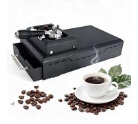 Coffee Grounds Cleaner Kit, Electric Automatic Filter Holder Cleaner with Knock Box, 150W for 58mm Filter Holders