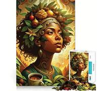 Coffee Harmony 1000 Piece Jigsaw Puzzle for Adults Creative Fun Sharp Color Fun Challenge Birthday Art Gift (38x52cm)
