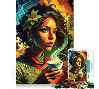 Coffee Harmony 1000 Pieces Jigsaws Adults Puzzles Gifts Brain Exercise Color Fast Pattern Build (50x75cm)