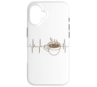 Coffee Heart Palpitations Coffee Heart Line Case for iPhone 16
