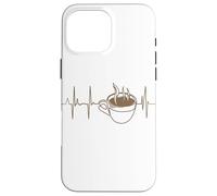 Coffee Heart Palpitations Coffee Heart Line Case for iPhone 16 Pro Max