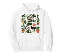Coffee helps plant lover growth quote gardening Pullover Hoodie