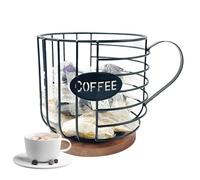COFFEE HOLDER, COFFEE TONE CONTAINER - Cup holders with a large capacity and storage for coffee pads, cup holders for commercial places, coffee bars, bookstores or use in the