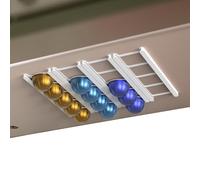 Coffee Holder, Organizer with Rack for Coffee | Rack of 20 Grids Without Drilling for Organizing Kitchen Cabinets for Counter Doors and Indoor Use
