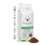 Coffee Holic - 1 Kg, Ethiopia Filter Coffee - Medium Roast - Made from Arabica Beans - Rich Flavoured Instant Coffee 1Kg