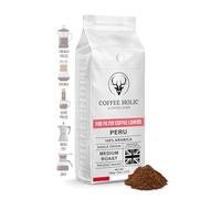 Coffee Holic - 1 Kg, Peru Filter Coffee - Medium Roast - Made from Arabica Beans - Rich Flavoured Instant Coffee 1Kg