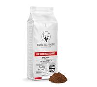 Coffee Holic - Peru Ground Coffee - 1Kg - (Arabica) - Dark Roast - Rich Flavoured - Made From Peru Coffee Beans