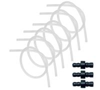 Coffee Hose Kit - 6-Piece Milk Tube Replacement with 3 Connectors, Universal Coffee Maker Accessory Set for Kitchen Appliance Repair in Hotel, Apartment, Workplace, Cafe, Restaurant, Home Bartender