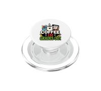 Coffee In Grades Out Teacher Funny Grading Graphic PopSockets PopGrip for MagSafe