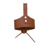 Coffee Insulator Sleeve - PU Leather Retro Insulated Drink Holder | Portable Drinking Sleeve with Belt Attachment, Cosplay Props for Theatre Performance Theme Parties