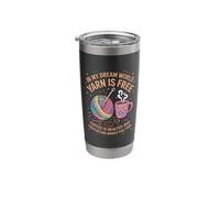Coffee is Healthy Caffeine Drinker Quilting Crafter Knitting Stainless Steel Insulated Tumbler