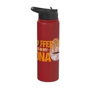 Coffee is in My DNA Fingerprint Caffeine Brewing Caffeinated Stainless Steel Insulated Water Bottle