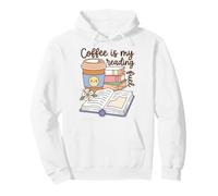 Coffee Is My Reading Fuel Book Lover Bookworm Reader Pullover Hoodie