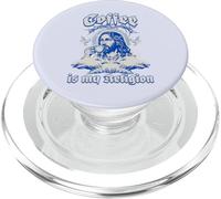 Coffee is my religion - popular coffee church saying PopSockets PopGrip for MagSafe
