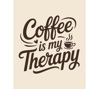 Coffee is My Therapy: Composition Notebook: College Ruled | 120 Pages | 7.5x9.25 inches | Funny Lined Journal for Women, Students & Work | Trendy Notebook Gift
