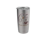 Coffee is My Therapy Graphic Stainless Steel Insulated Tumbler