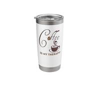Coffee is My Therapy Graphic Stainless Steel Insulated Tumbler